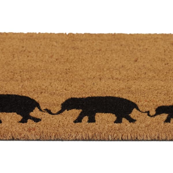 Dørmatte i kokos Elephants