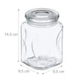 Miniatyrbild 4 av 7: set med 8 förvaringsburkar med lock 750 ml