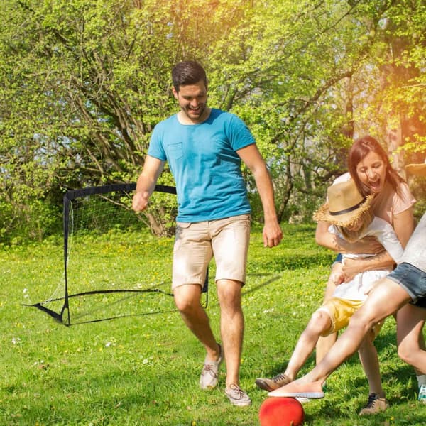 Pop up fotballmål med bag
