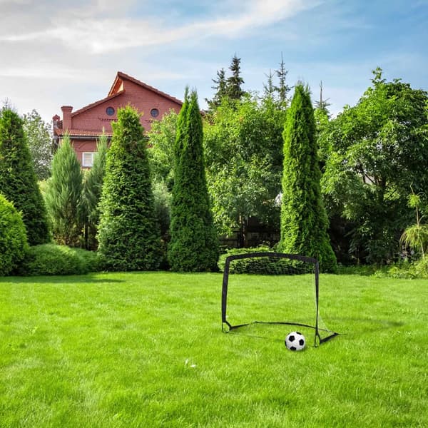 Pop up fotballmål med bag