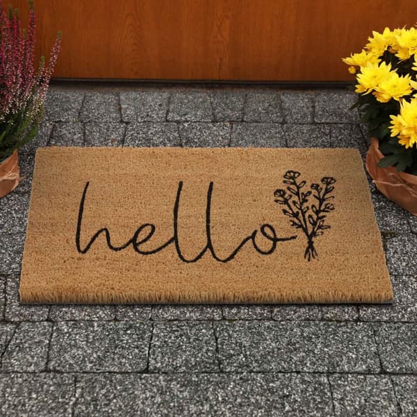 Dørmatte "Hello" i kokos