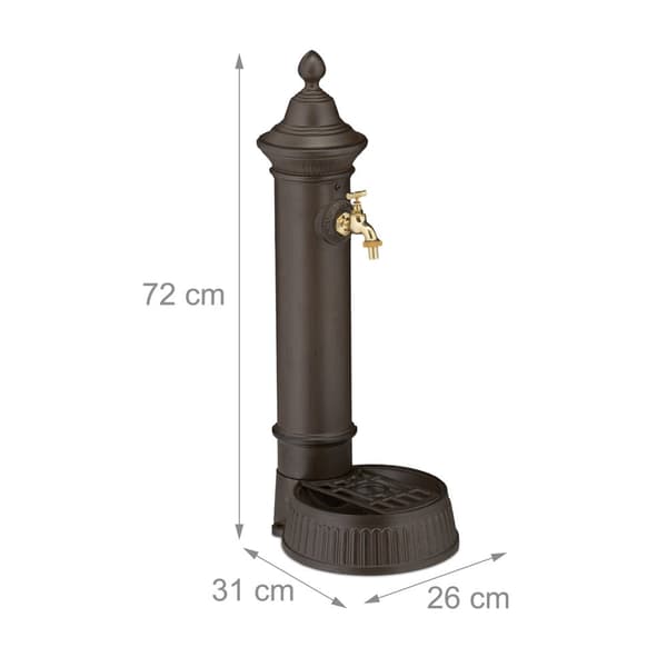Stående fontene antikk 72 cm