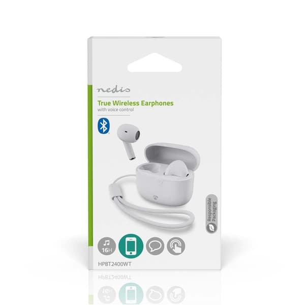 Täysin langaton Kuulokkeet | Bluetooth® | Suurin akun toistoaika: 16 tuntia | Kosteusohjaus | Latauskotelo | Langaton latausalusta | Sisäänrakennettu