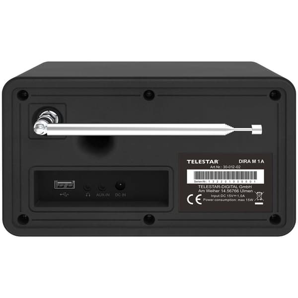 DIRA M 1 A EWF Kompakti mono monitoimiradio musta