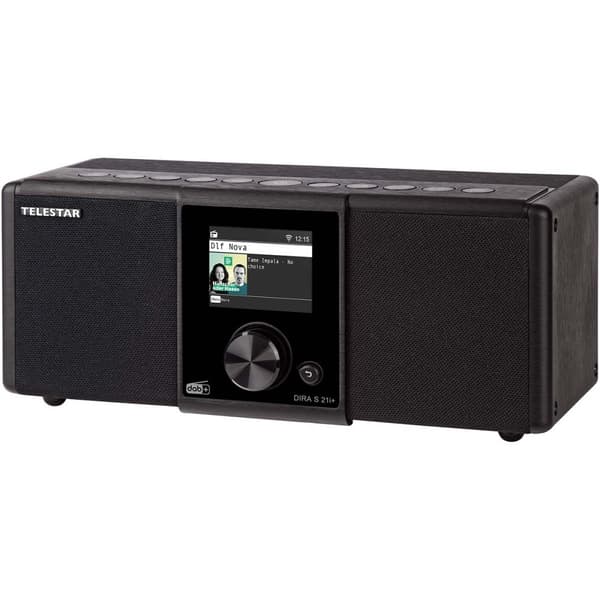 DIRA S21i+ EWF Multifunksjonell stereoradio DAB+ / FM / Internett / Bluetooth Svart