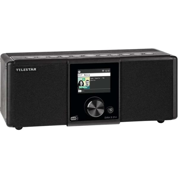 DIRA S21i+ EWF Multifunksjonell stereoradio DAB+ / FM / Internett / Bluetooth Svart