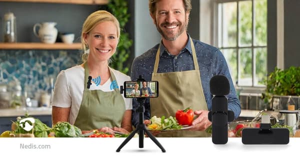 Mikrofon | Brukes til: Notisbok / Smarttelefon / Tablett | USB Type-C™ / Wireless | USB-C™ Hun | Av/på-bryter