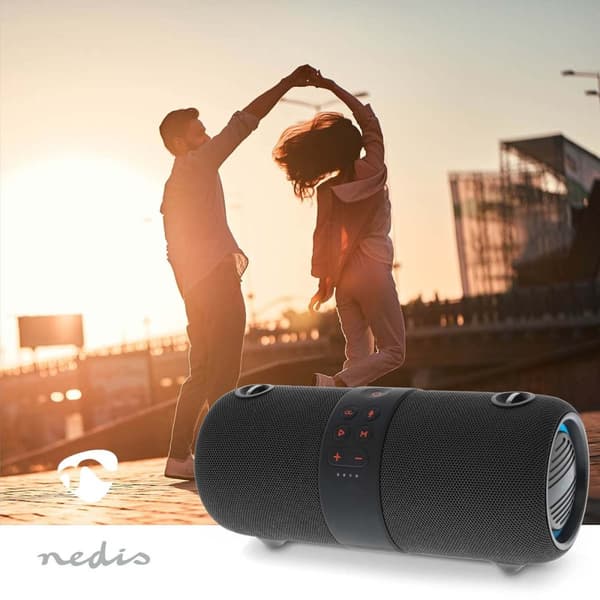 Bluetooth® højttaler | Maksimal batteritid: 6.5 timer | Håndholdt design | 40 W | Stereo | Indbygget mikrofon | IPX6 | Kan parres | Sort