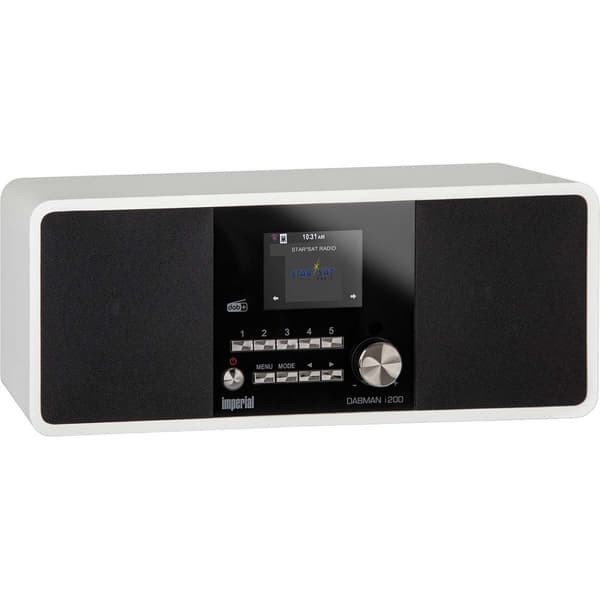 DABMAN i200 Multifunktionell stereoradio DAB+ / FM / Internet Vit