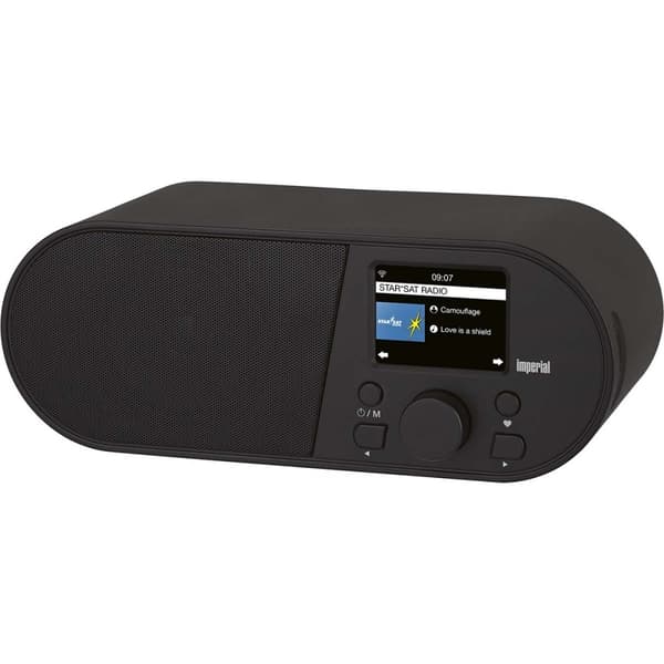 i105 WLAN-internetradio 2,4 tuuman värinäytöllä Musta