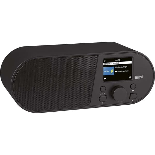 i105 WLAN-internetradio 2,4 tuuman värinäytöllä Musta