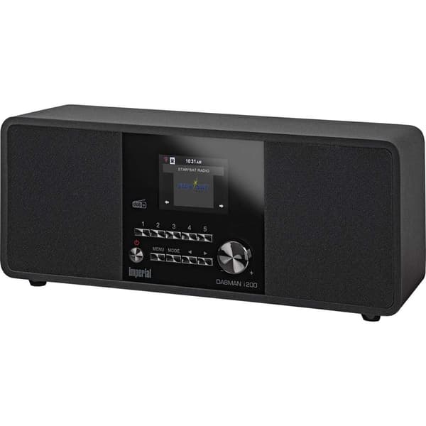 DABMAN i200 Multifunktionell stereoradio DAB+ / FM / Internet Svart