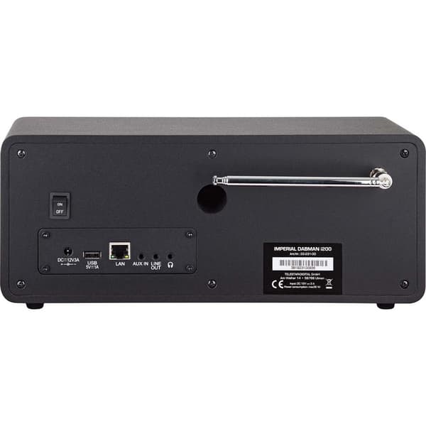 DABMAN i200 Multifunktionell stereoradio DAB+ / FM / Internet Svart