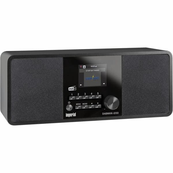 DABMAN i200 Multifunktionell stereoradio DAB+ / FM / Internet Svart