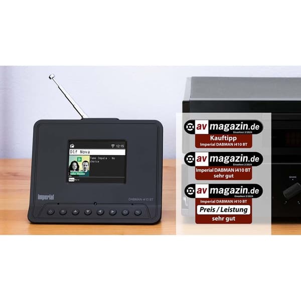 DABMAN i410 BT Compact Hybrid Radio DAB+ / FM / Internet / Bluetooth Sort