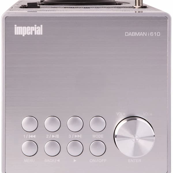 DABMAN i610 Multifunksjonell stereoradio DAB+ / FM / Internett / Bluetooth Grå
