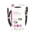 Miniatyrbillede 5 af 5: Lightning Kabel | USB 2.0 | Apple Lightning 8-pin | USB-C™ Han | 480 Mbps | Nikkelplateret | 1.00 m | Runde | PVC | Sort | Label