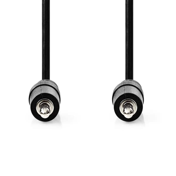 Stereoljudkabel | 3.5 mm Hane | 3.5 mm Hane | Nickelplaterad | 1.50 m | Rund | Svart | Label