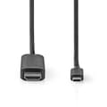 Miniatyrbillede 2 af 3: USB-C™ Adapter | USB 3.2 Gen 1 | USB-C™ Han | HDMI™ Stik | 4K@60Hz | 1.00 m | Runde | Nikkelplateret | PVC | Sort | Label