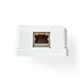 Miniatyrbilde 4 av 7: Nettverksveggboks | På veggen | 1-Port port(s) | STP CAT6 | Rett | Hunn | Gull belagt | PVC | Hvit | Boks