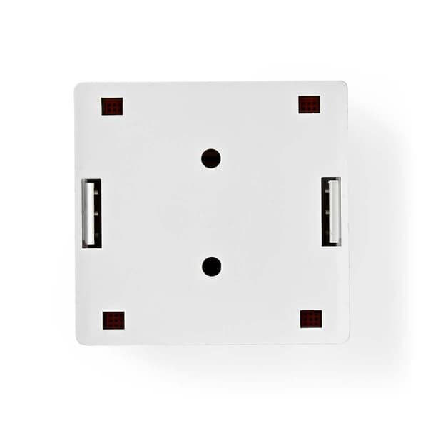 Nettverksveggboks | På veggen | 2-Port port(s) | UTP CAT6 | Rett | Hunn | Gull belagt | PVC | Hvit | Boks