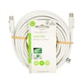 Miniatyrbillede 3 af 3: Coax Cable | IEC (Coax) Han | IEC (Coax) Hun | Nikkelplateret | 90 dB | 75 Ohm | Dobbelt afskærmet | 10.0 m | Runde | PVC | Hvid | Label