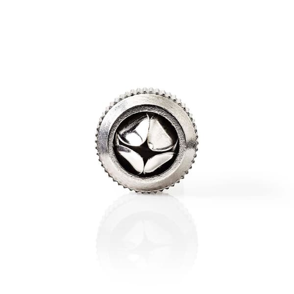 IEC (coax) | Rak | Hane | Nickelplaterad | 75 Ohm | Skruva | Kabel input diameter: 7.0 mm | Metall | Silver | 2 st. | Låda