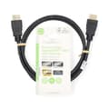 Miniatyrbillede 4 af 4: Premium High Speed ​​HDMI ™ kabel med Ethernet | HDMI™ Stik | HDMI™ Stik | 4K@60Hz | 18 Gbps | 1.00 m | Runde | PVC | Sort | Label