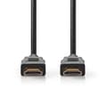 Miniatyrbillede 2 af 4: Premium High Speed ​​HDMI ™ kabel med Ethernet | HDMI™ Stik | HDMI™ Stik | 4K@60Hz | 18 Gbps | 1.00 m | Runde | PVC | Sort | Label