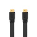 Miniatyrbillede 1 af 3: High Speed ​​HDMI ™ kabel med Ethernet | HDMI™ Stik | HDMI™ Stik | 4K@30Hz | 10.2 Gbps | 1.50 m | Fladt | PVC | Sort | Label