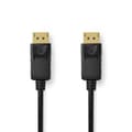 Miniatyrbild 1 av 3: Displayport-kabel | DisplayPort Hane | DisplayPort Hane | 8K@60Hz | Guldplaterad | 2.00 m | Rund | PVC | Svart | Låda