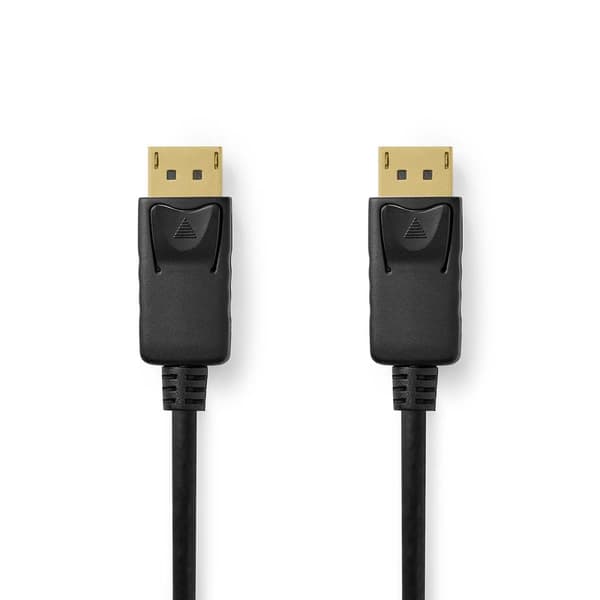 Displayport-kabel | DisplayPort Hane | DisplayPort Hane | 8K@60Hz | Guldplaterad | 2.00 m | Rund | PVC | Svart | Låda