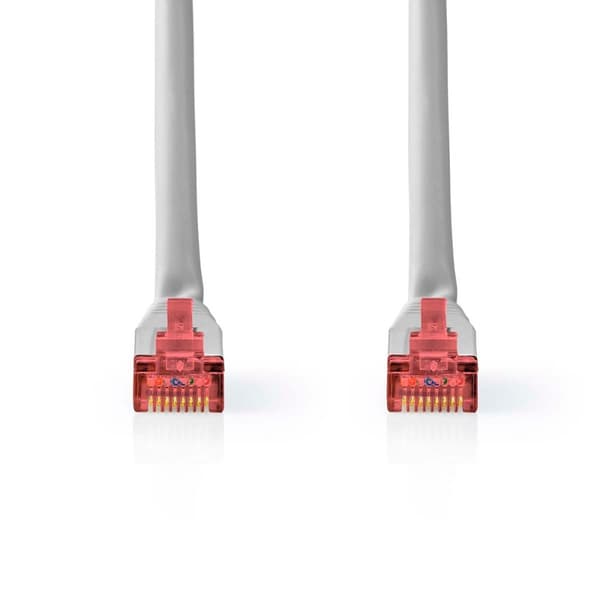 Kat 6 kabel | RJ45 Han | RJ45 Han | SF/UTP | 0.25 m | Runde | PVC | Grå | Label