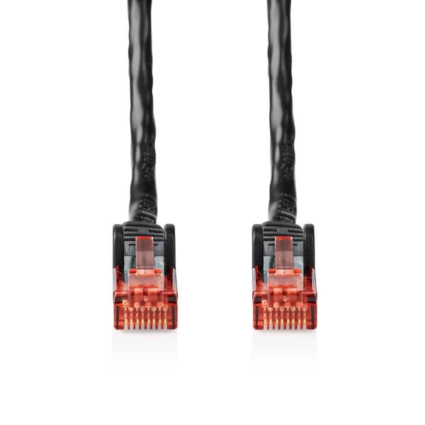CAT6 Nettverkskabel | RJ45 Han | RJ45 Han | U/UTP | 75.0 m | Utendørs | Rund | PE | Sort | Label