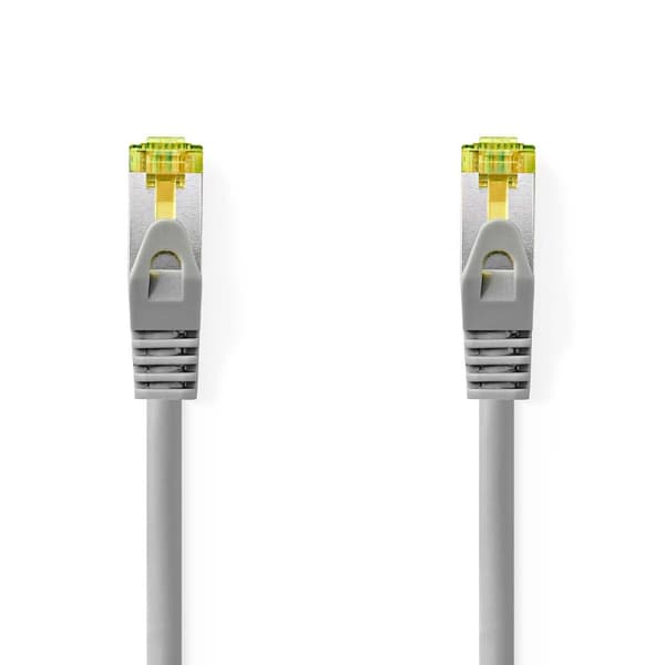 Cat 8.1 netværkskabel | S/FTP | RJ45 Han | RJ45 Han | 0.25 m | Runde | LSZH | Grå | Label