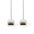 Miniatyrbillede 2 af 3: High Speed ​​HDMI ™ kabel med Ethernet | HDMI™ Stik | HDMI™ Stik | 4K@60Hz | ARC | 18 Gbps | 2.00 m | Runde | PVC | Hvid | Label
