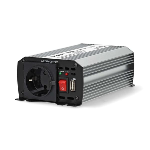 Power Inverter Modifisert sinusbølge | Inngangsspenning: 12 V DC | Enhetens strømuttak: Type F (CEE 7/3) / USB-A | 230 V AC 50 Hz | 300 W | Topp effek