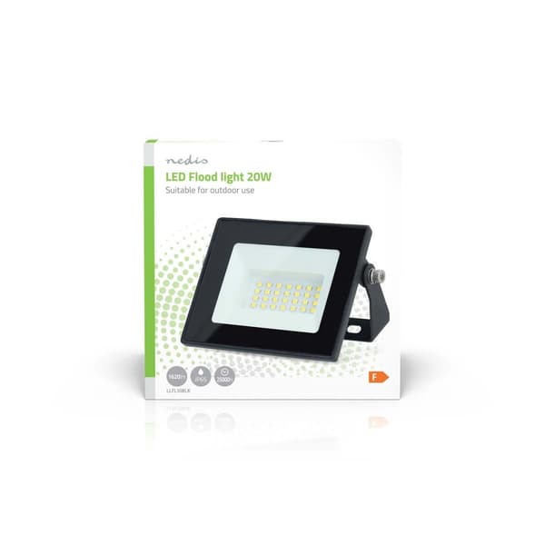 LED Projektorer | 4000 K | Nominell lysfluks: 1620 lm | IP65 | 1.00 m | Energiklasse: F | 220 - 240 V AC 50/60 Hz | 20 W