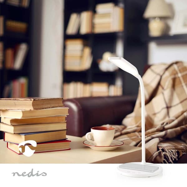 LED-lampe med trådløs oplader | Dimmer - Til produkt | LED | 15 W | Med dæmpning | Cool Hvid / Naturlig Hvid / Varm Hvid | 2700 - 6500 K