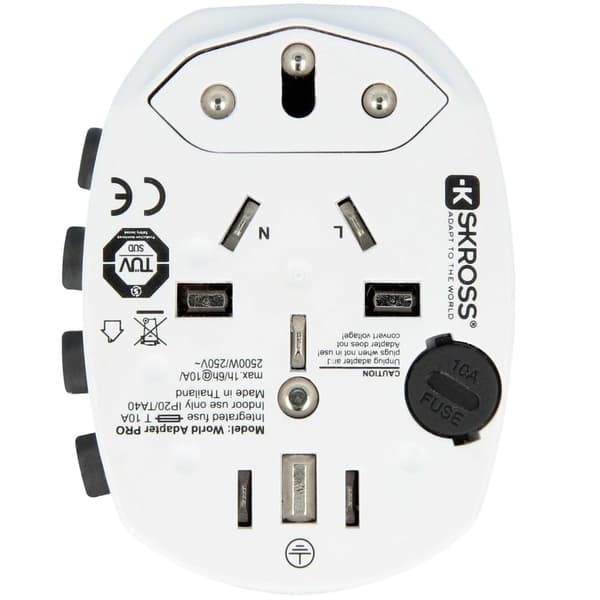 Verdens reiseadapter PRO World Grounded