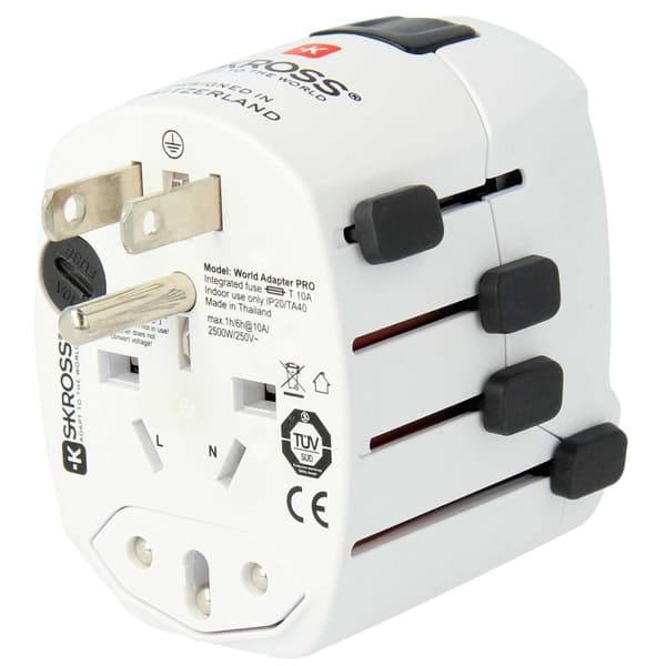 Verdens reiseadapter PRO World Grounded