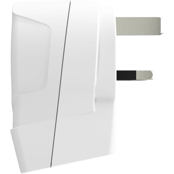 Reiseadapter Europa til Storbritannia etc. 2xUSB-A 12W jordet