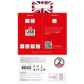 Miniatyrbilde 7 av 7: Reiseadapter Europa til Storbritannia etc. 2xUSB-A 12W jordet