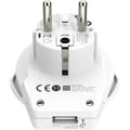 Miniatyrbilde 3 av 4: Reiseadapter World to Europe USB-A 12W jordet