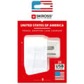 Miniatyrbillede 6 af 7: Rejseadapter Europa til USA etc. 2xUSB-A 12W Jordet