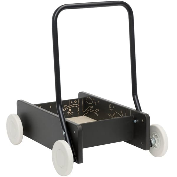 Lära gå vagn svart premium