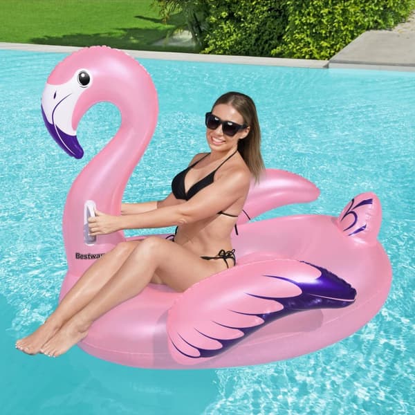 Bademadrass 1,53m x 1,43m Luxury Flamingo