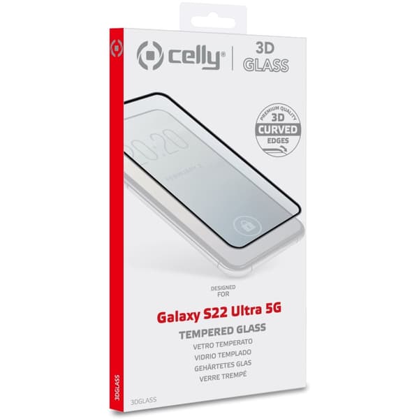 Skærmbeskytter Hærdet glas 3D Galaxy S22 Ultra