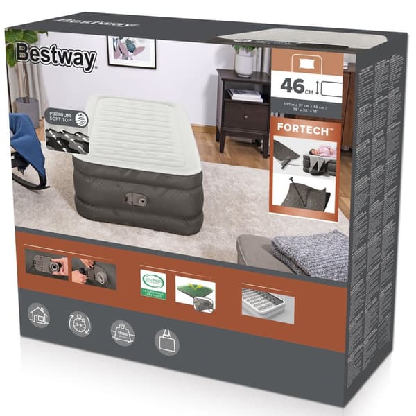 Fortech luftmadrass 1,91m x 0,97m x 46cm