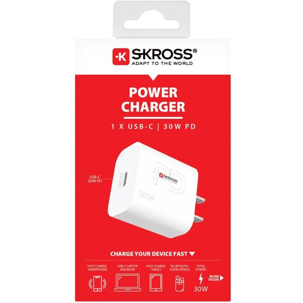 Matkalaturi USA/Japani jne. USB-C PD 30W Maadoittamaton